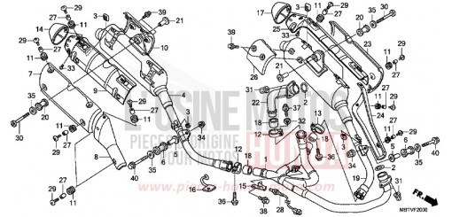 SILENCIEUX D'ECHAPPEMENT XL1000VAB de 2011